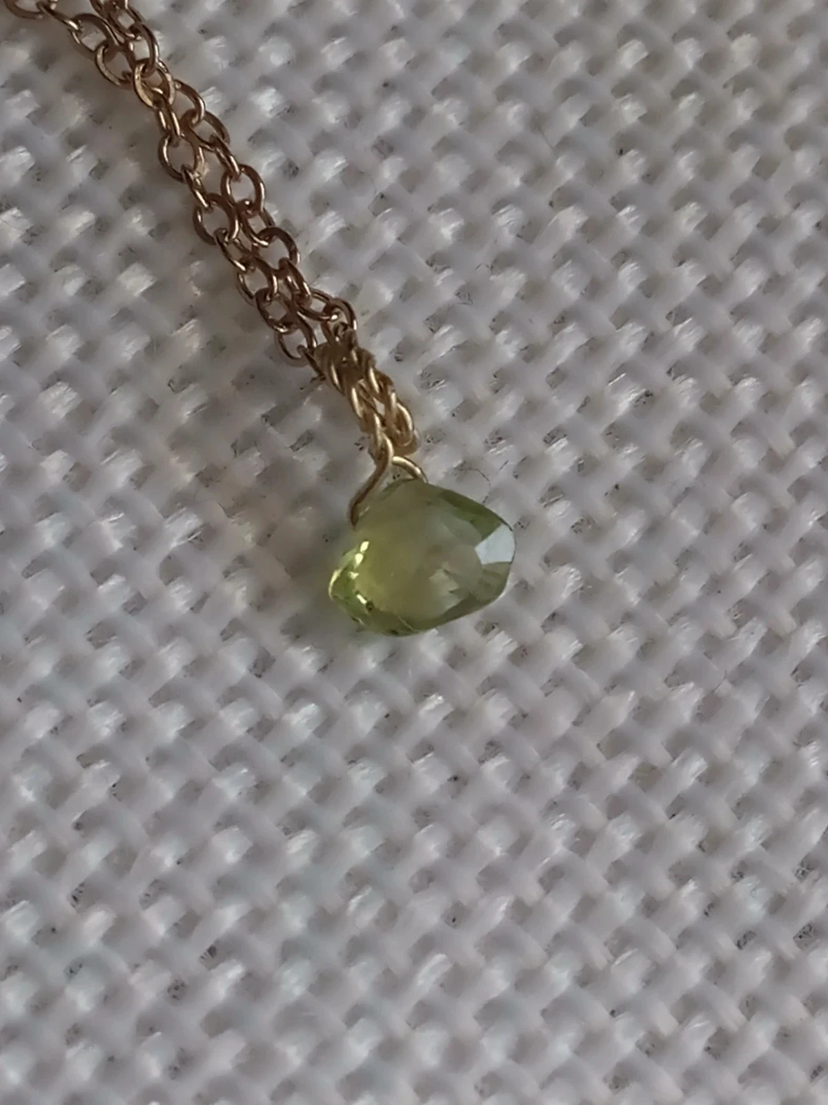 Collier pierre de péridot naturelle à facettes – photo 2